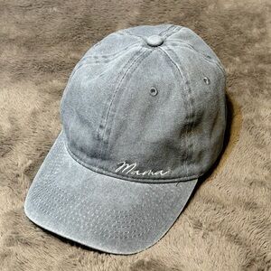 NWOT - Lichfamy Gray Embroidered Mama StrapBack Hat